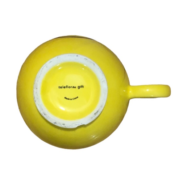 Yellow happy face mug - Picture 4 of 5